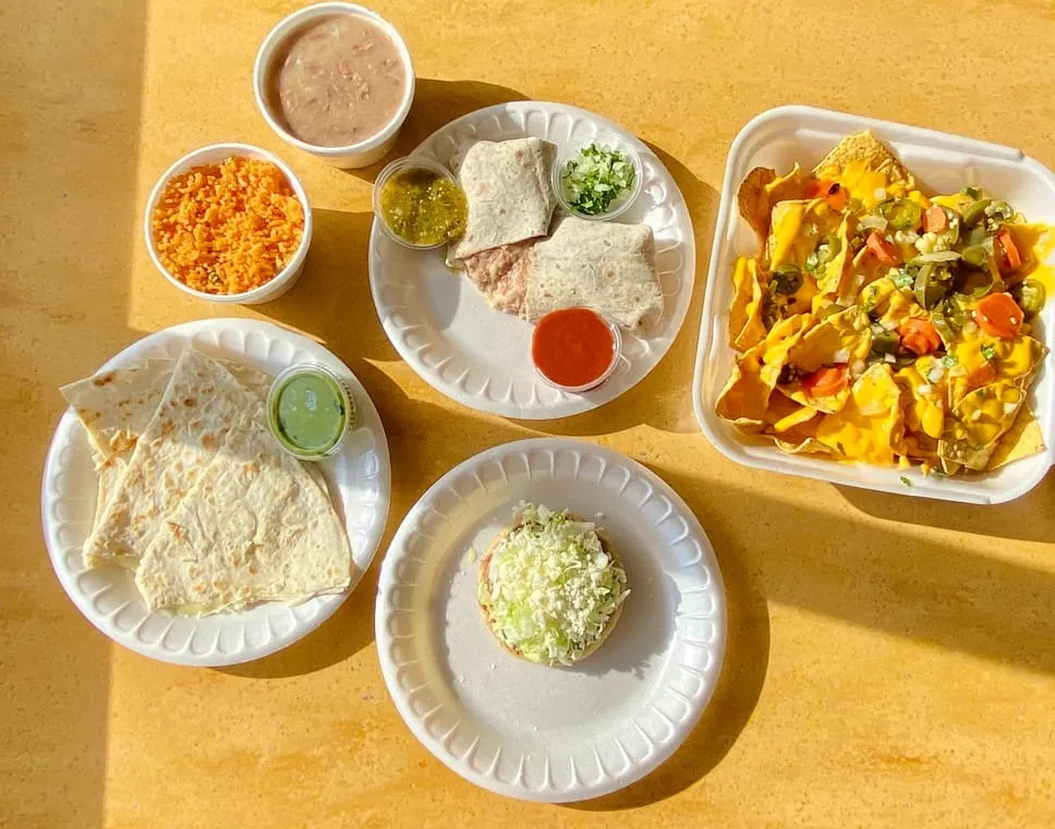 King Taco table food